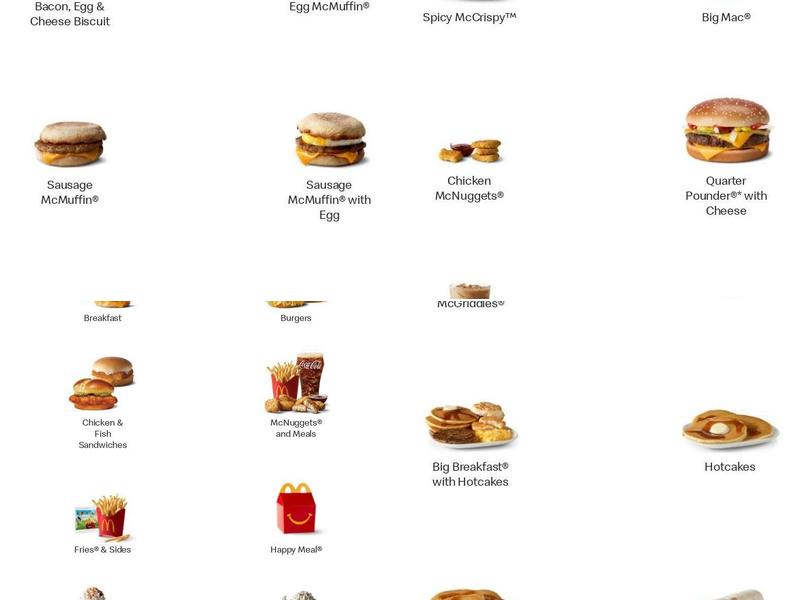 McDonald's Menu