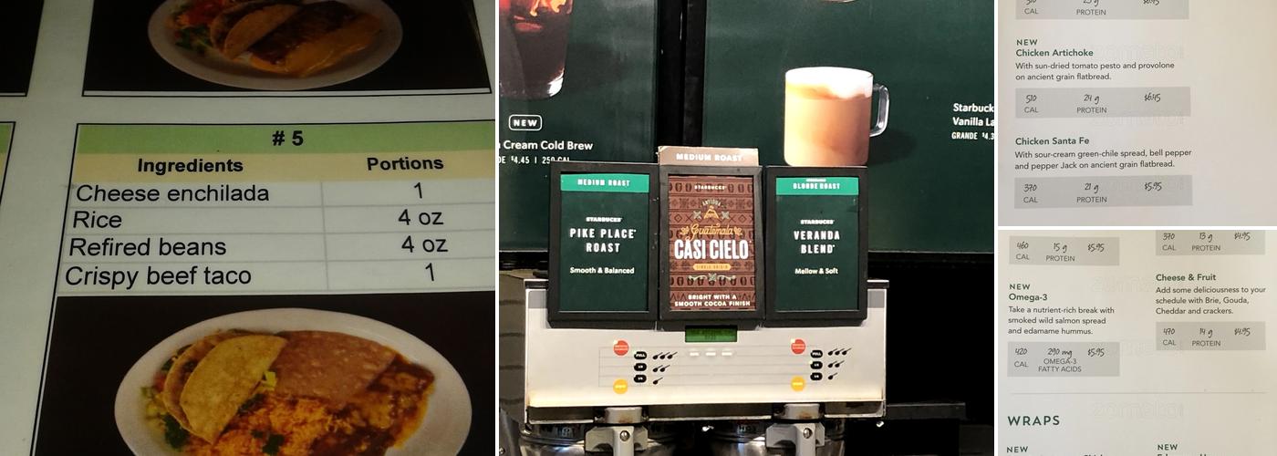 Starbucks Menu