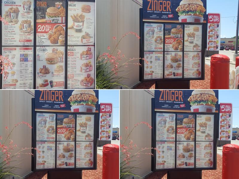 KFC Menu
