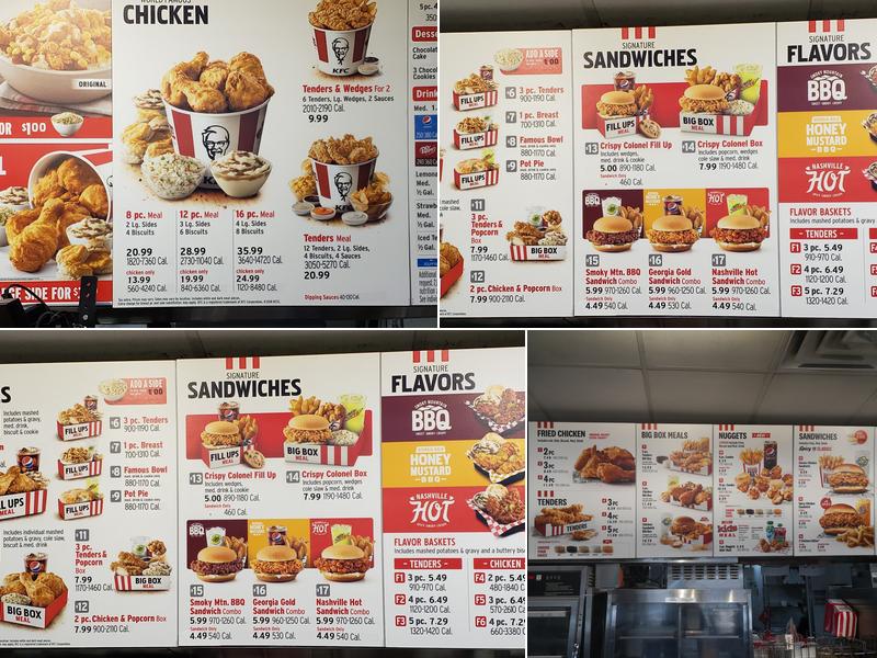 KFC Menu