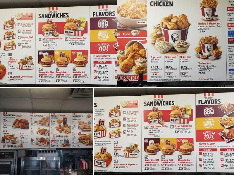 KFC Menu