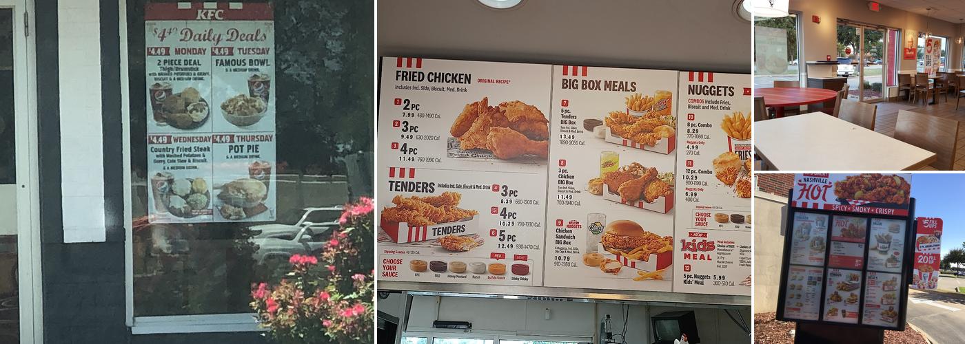 KFC Menu