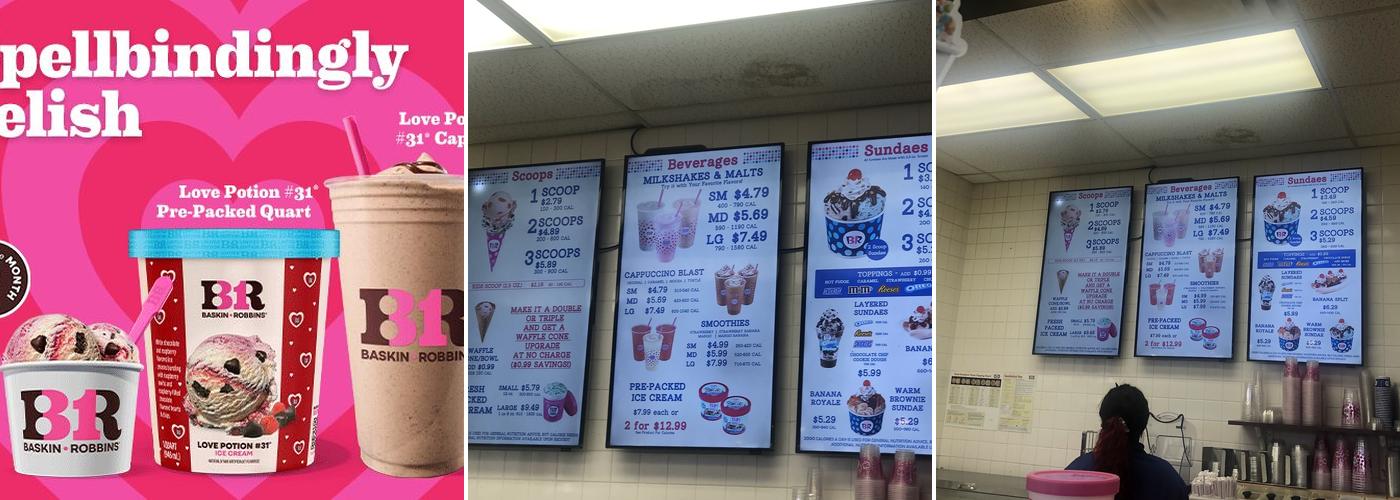 Baskin-Robbins Menu