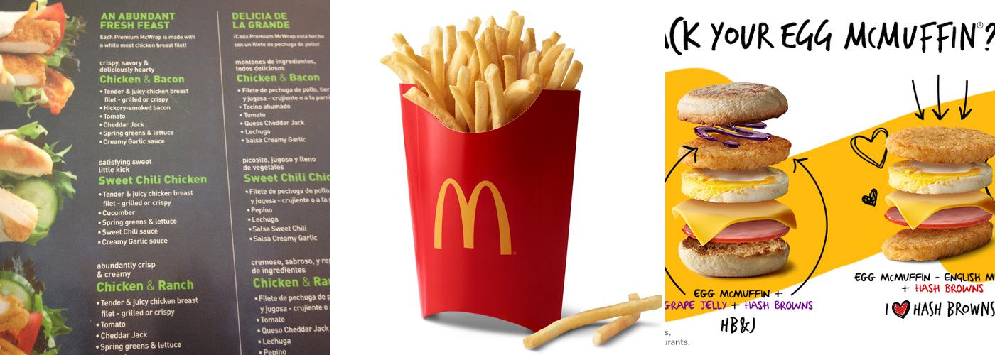 McDonald's Menu
