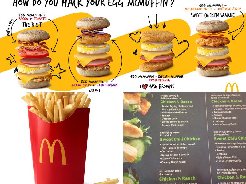 McDonald's Menu