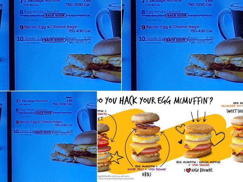 McDonald's Menu