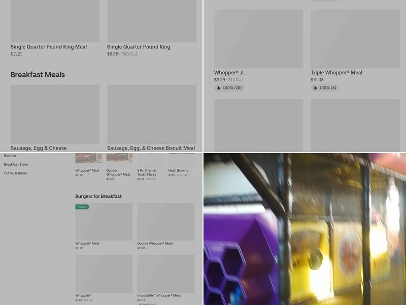 Burger King Menu