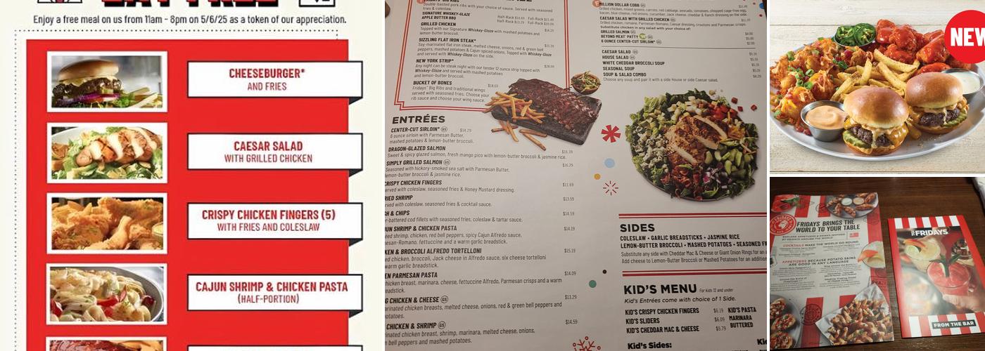 TGI Fridays Menu