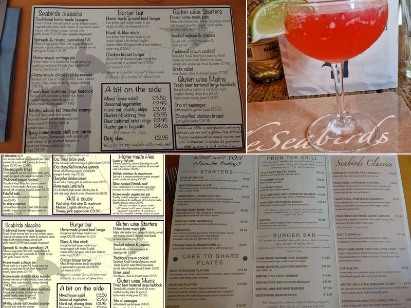 The Seabirds Inn Menu