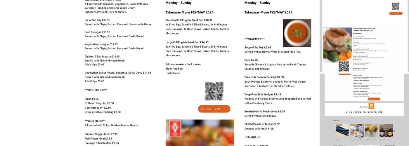 Marine Bar Bridlington Seafront Real Ale Pub Menu