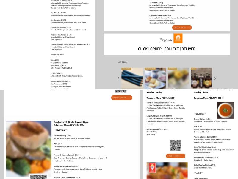 Marine Bar Bridlington Seafront Real Ale Pub Menu