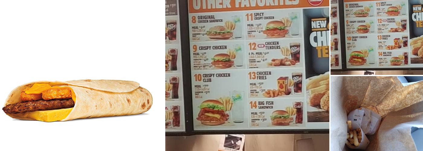 Burger King Menu
