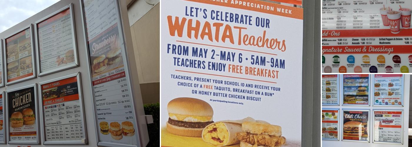 Whataburger Menu
