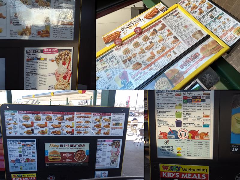 Sonic Drive-In Menu