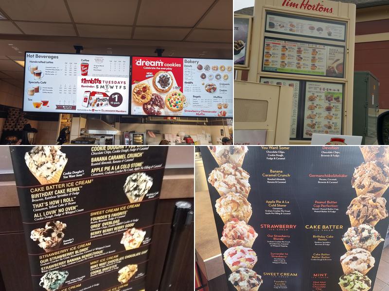 Tim Hortons Menu