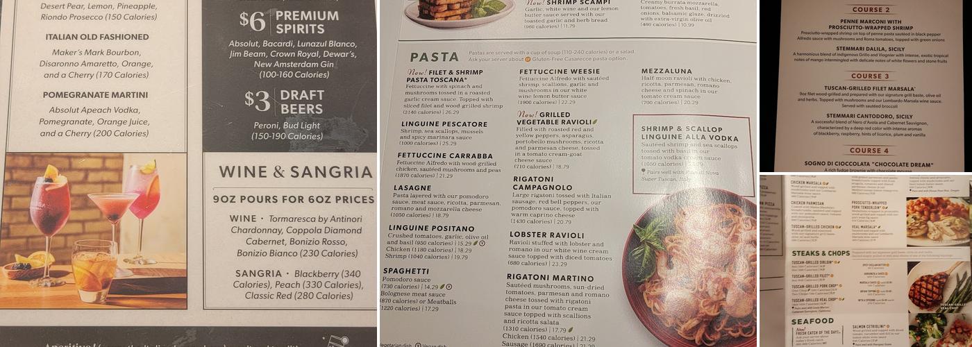 Carrabba's Italian Grill Menu