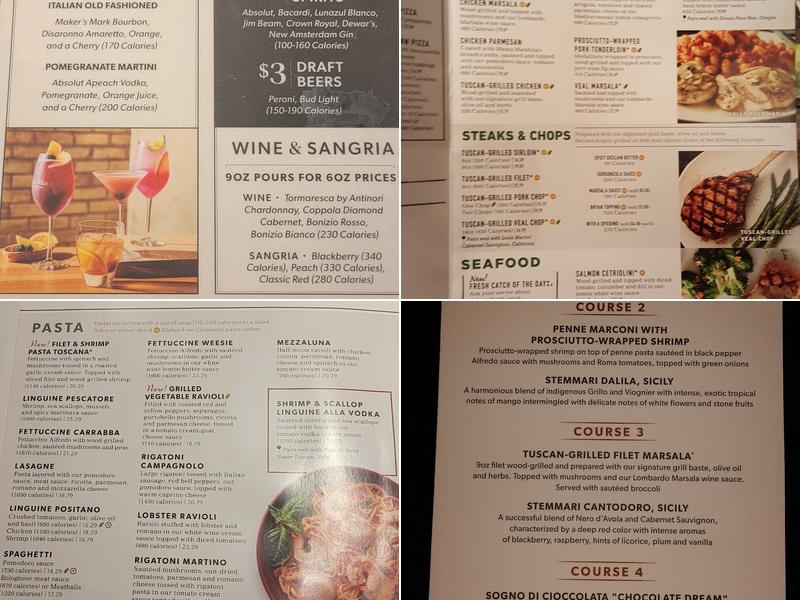 Carrabba's Italian Grill Menu