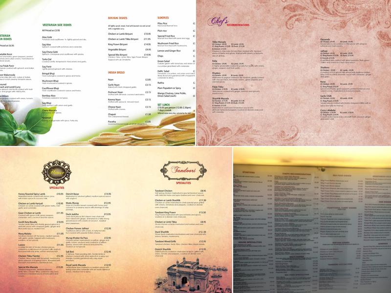 India Gate Menu