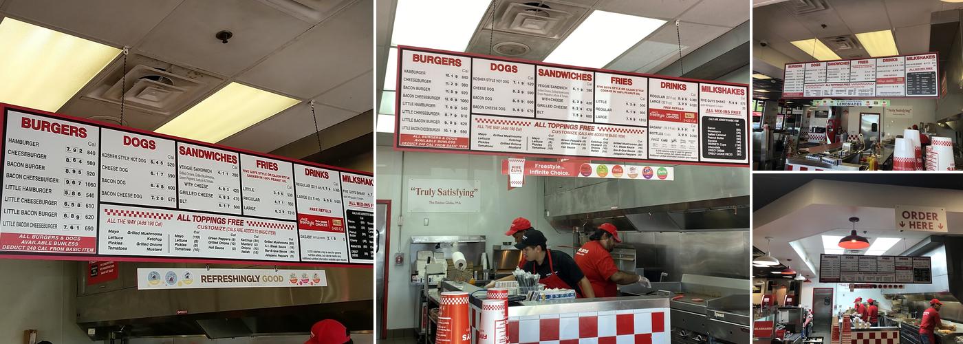 Five Guys Menu