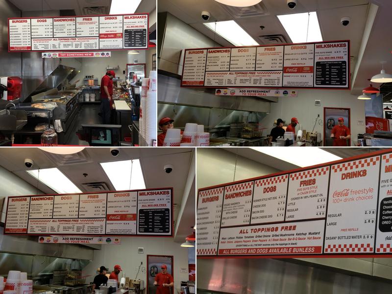 Five Guys Menu