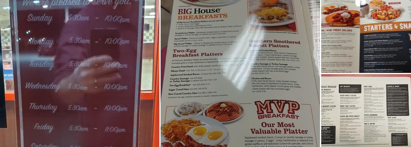 Huddle House Menu