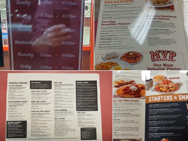 Huddle House Menu