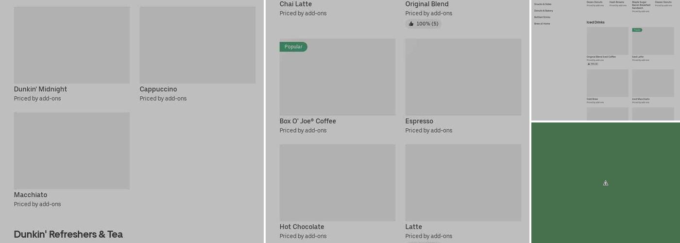 Dunkin' Menu