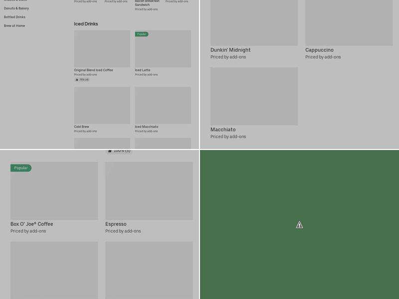 Dunkin' Menu