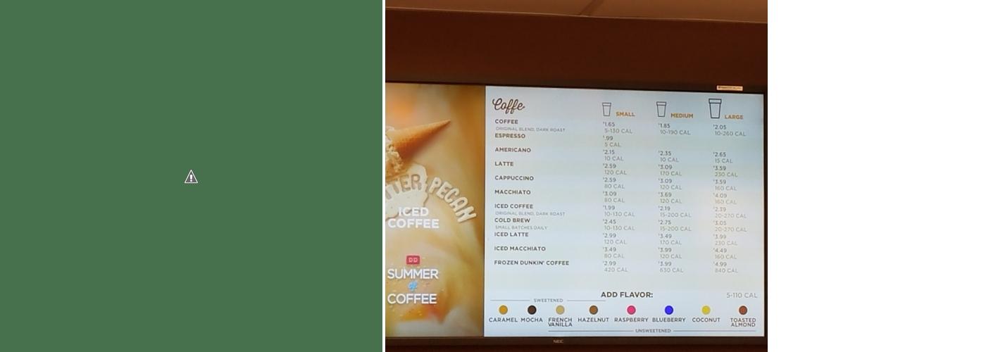 Dunkin' Menu