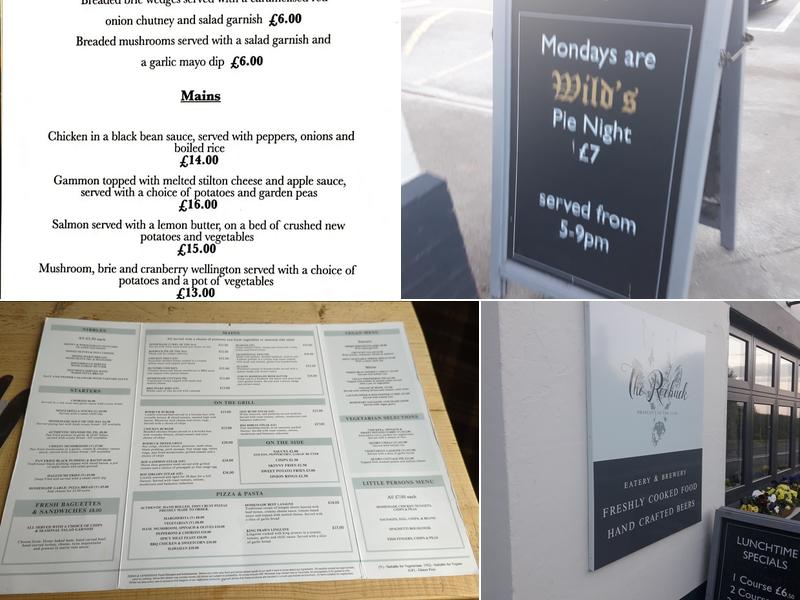 The Roebuck Menu