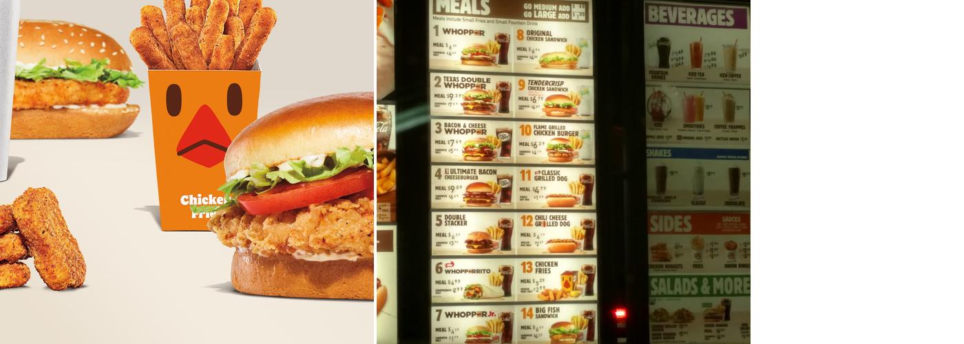 Burger King Menu