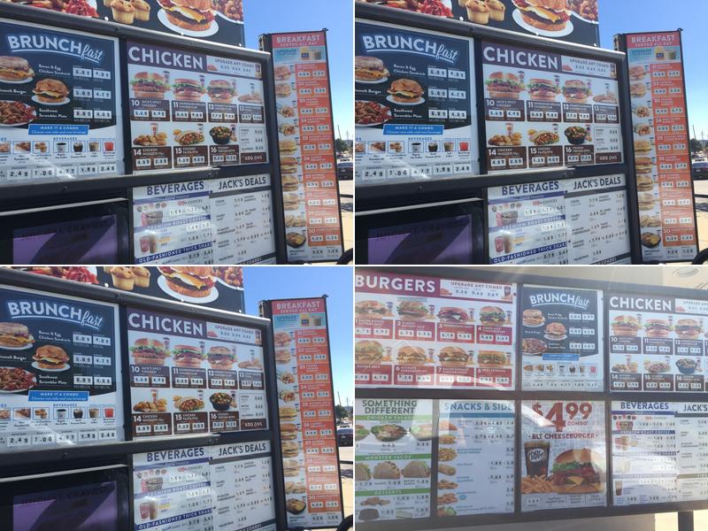 Jack in the Box Menu