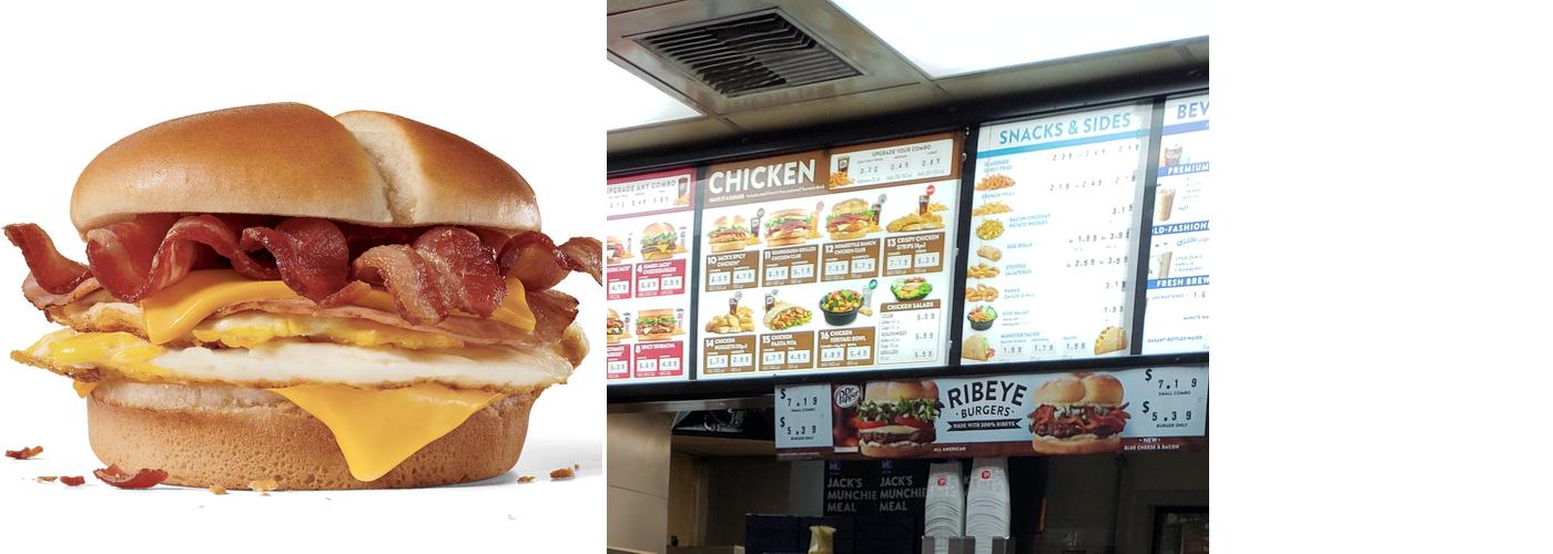 Jack in the Box Menu