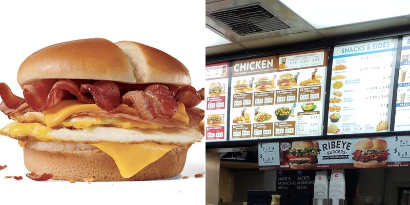 Jack in the Box Menu