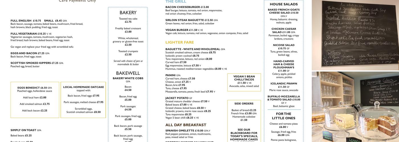 Café Impromptu Menu