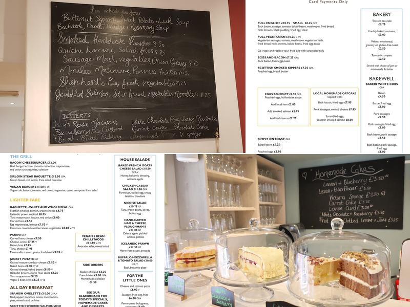 Café Impromptu Menu