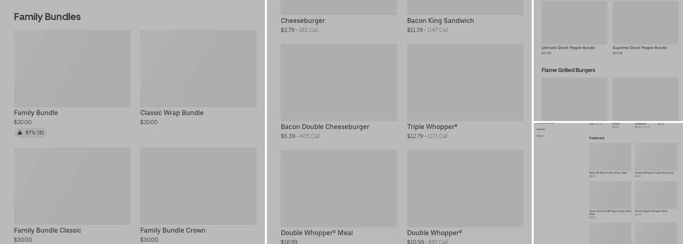 Burger King Menu