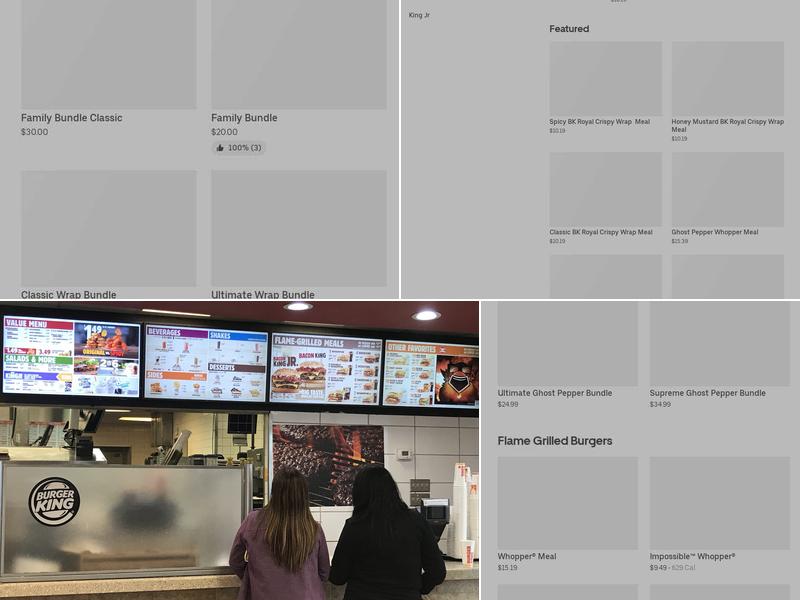 Burger King Menu