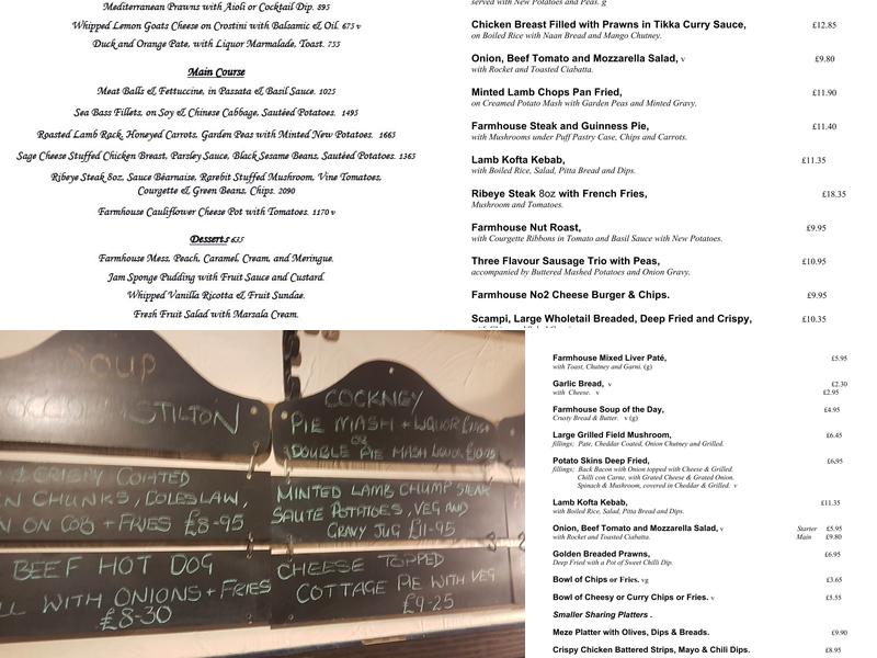 The Farmhouse Inn Menu