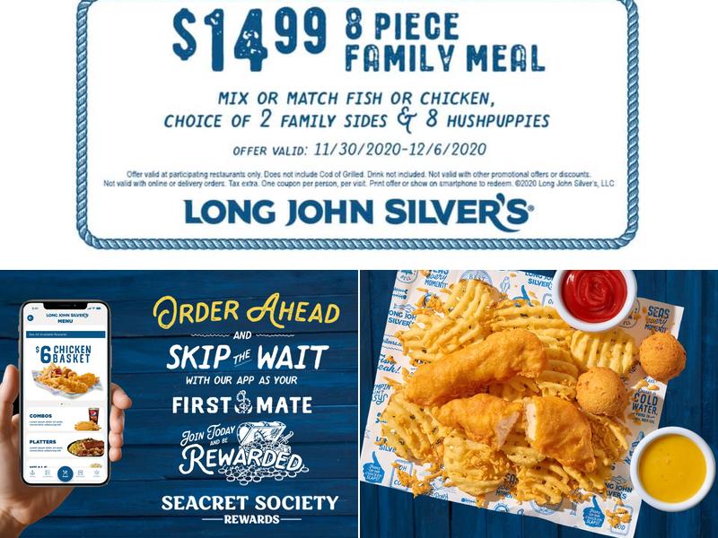 Long John Silver's Menu