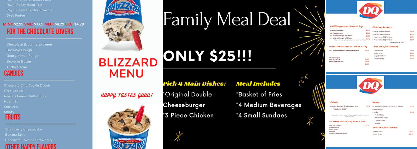 Dairy Queen Grill & Chill Menu