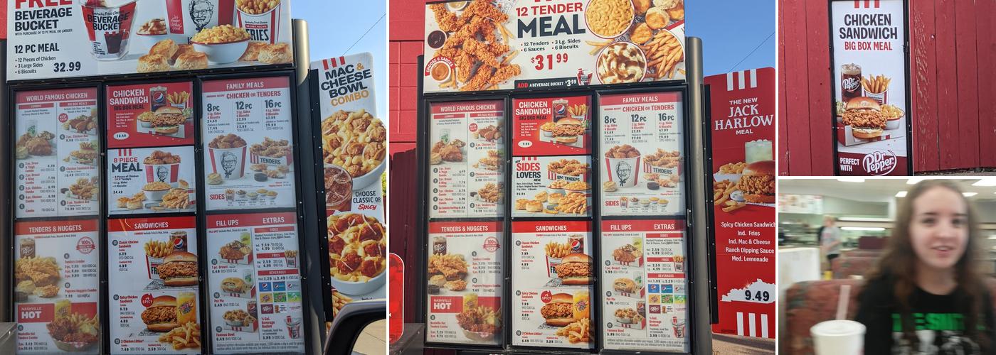KFC Menu