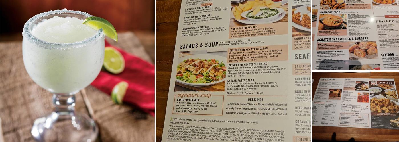 Cheddar's Scratch Kitchen Menu