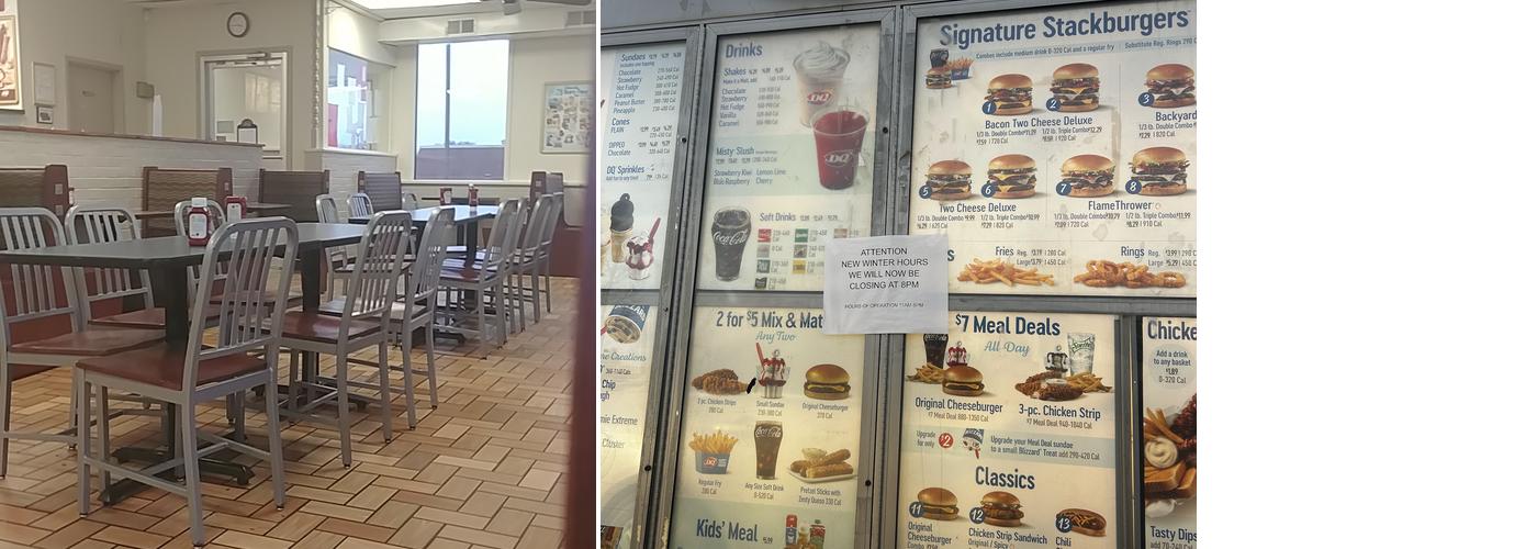Dairy Queen Menu
