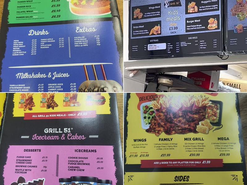 Grill 51° Menu