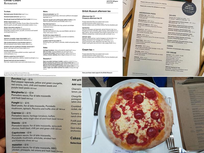 The Pizzeria Menu