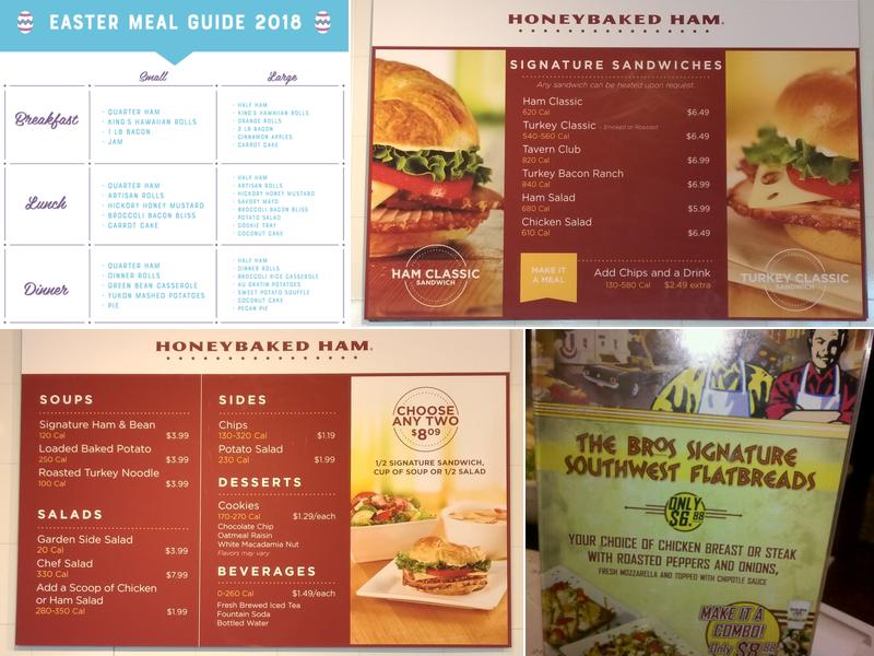 The Honey Baked Ham Company Menu