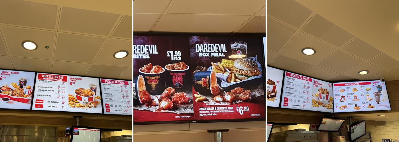 KFC Kettering Leisure Park Menu