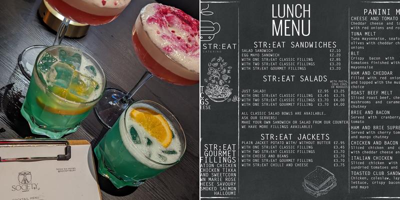 Society on Silver St. Menu