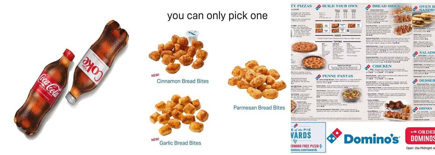 Domino's Pizza Menu